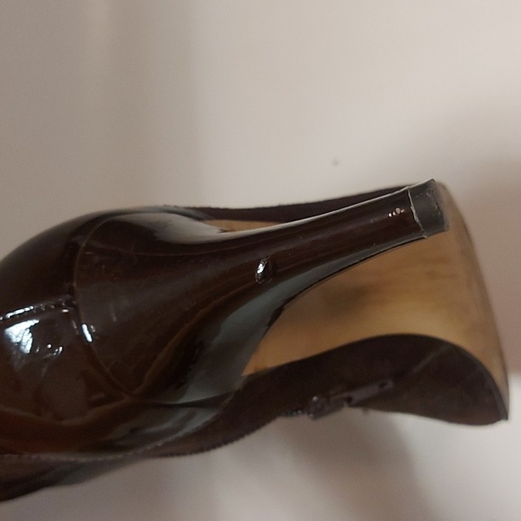 Franco Sarto brown leather ankle booties - Picture 4 of 8